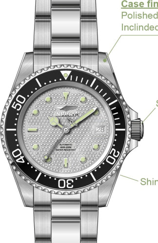 Invicta Men's Pro Diver Silver Dial Watch - 50278
