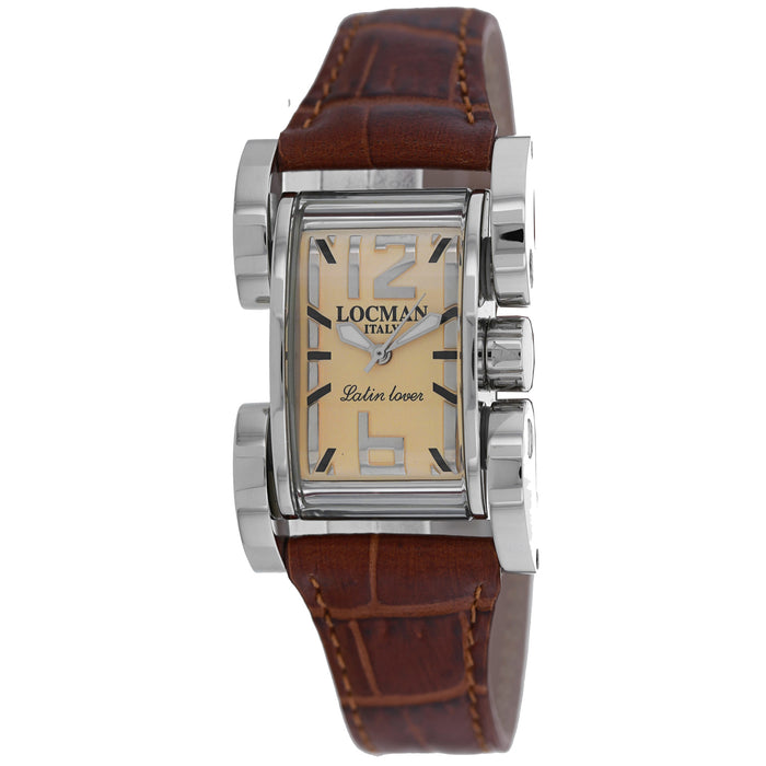 Locman Women's Latin Lover Brown Dial Watch - 502BR/BRLE