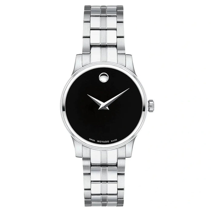 Movado Women's Classic Black Dial Watch - 607537