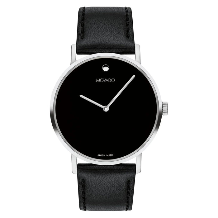 Movado Men's Musem Black Dial Watch - 607589