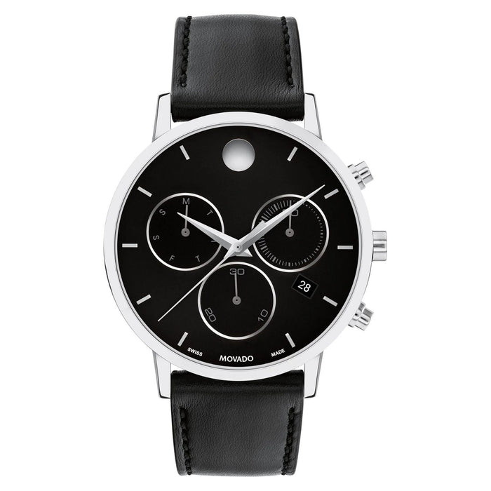 Movado Men's Museum Black Dial Watch - 607778