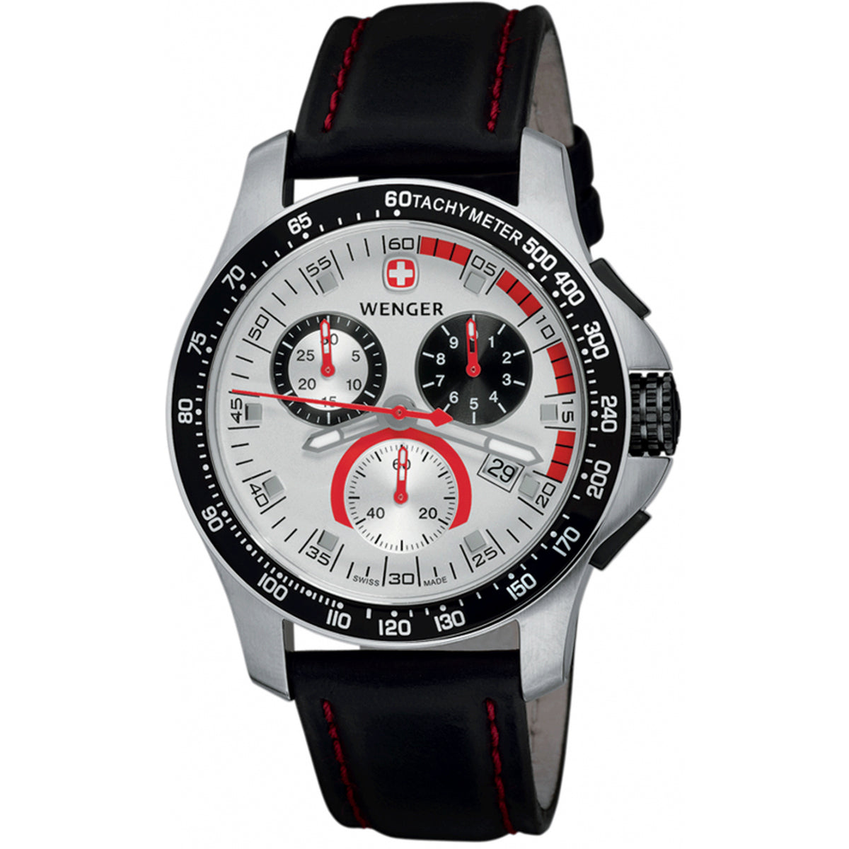 Wenger Men's Battalion White Dial Watch - 7079X — Accuratime