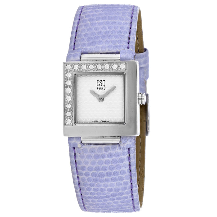 ESQ Women's Purple Elegant White Dial Watch - 7100786