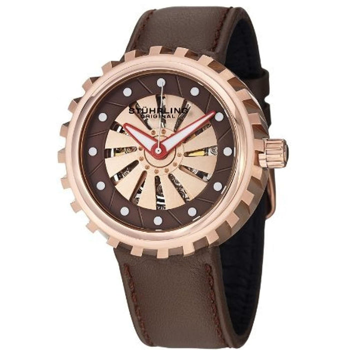 Stuhrling Men's Cyclone Brown Dial Watch - 726.04