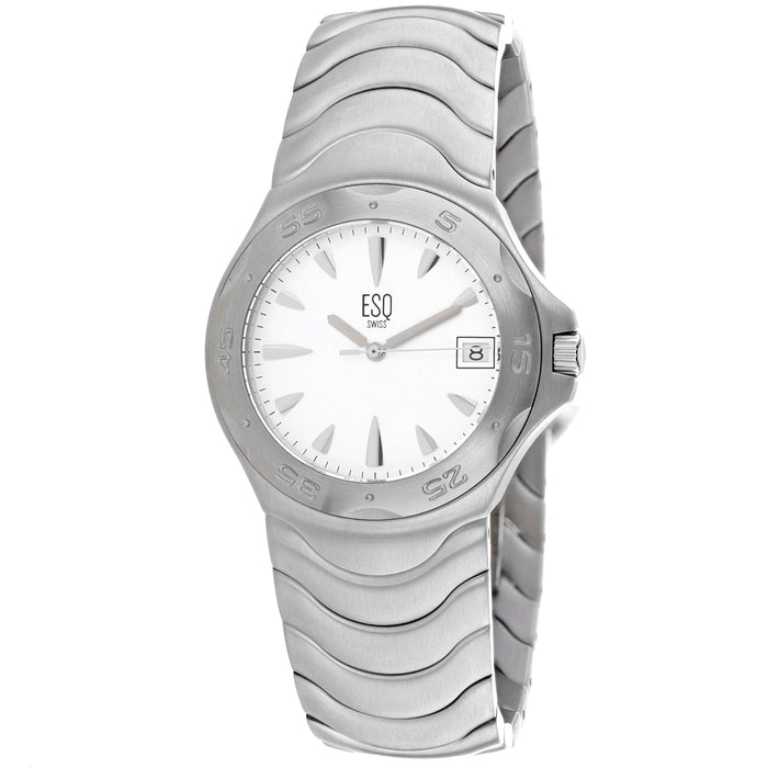 ESQ Women's Silver Stainless Steel White Dial White Dial Watch - 7300735