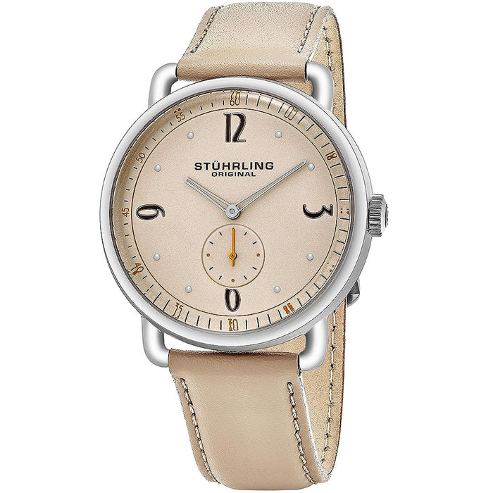 Stuhrling Men's Symphony Beige Dial Watch - 857.02