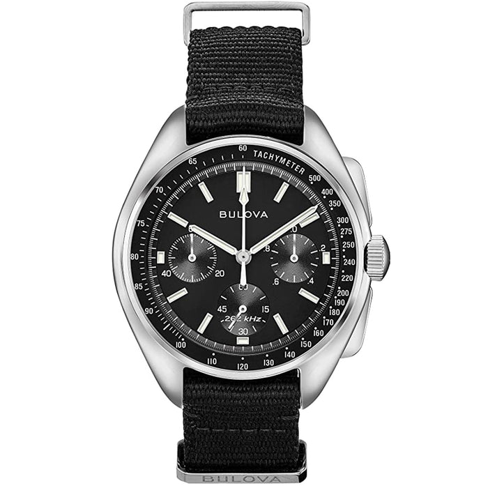 Bulova Men's Lunar Pilot Black Dial Watch - 96A225