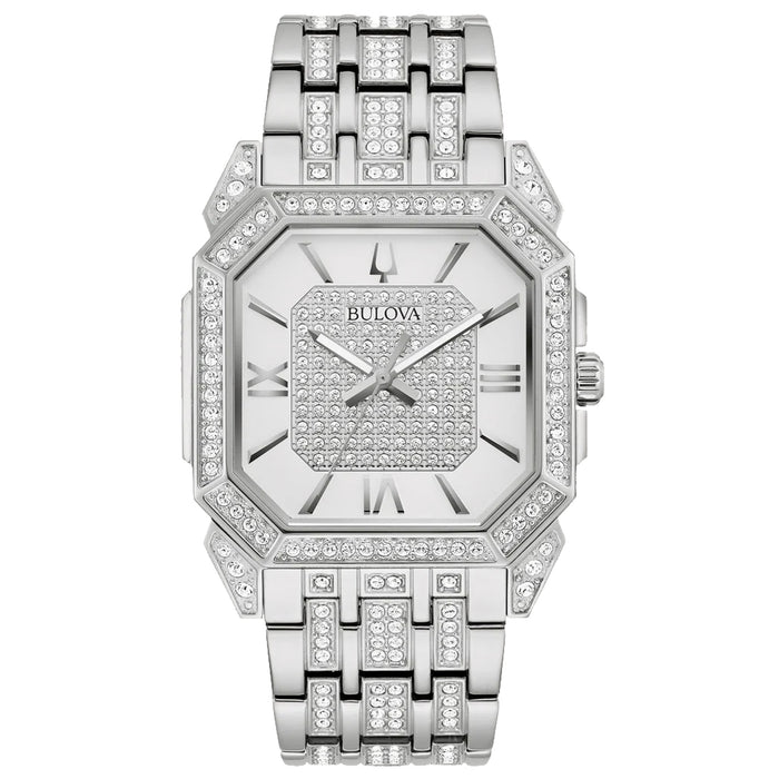 Bulova Men's Octava Silver Dial Watch - 96A285