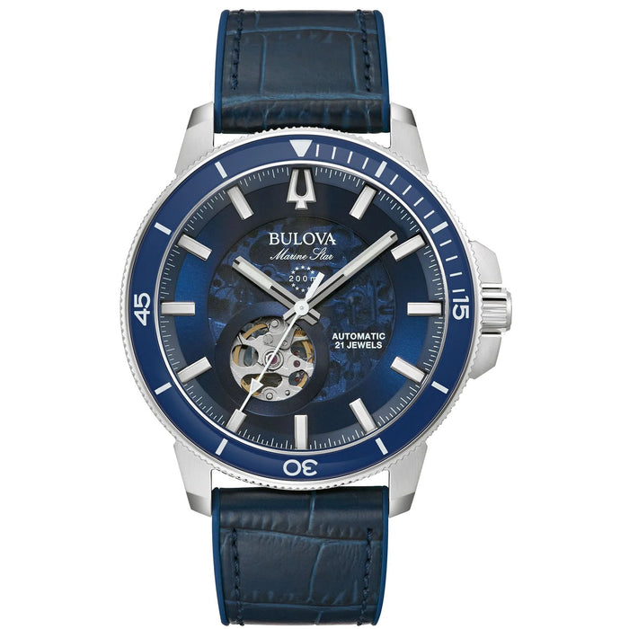 Bulova Men's Marine Star Blue Dial Watch - 96A291