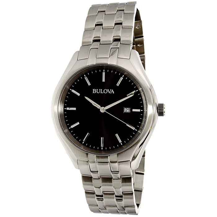 Bulova Men's Classic Black Dial Watch - 96B265