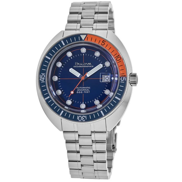 Bulova Men's Oceanographer Blue Dial Watch - 96B321