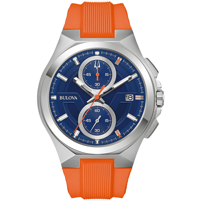 Bulova Men's Maquina Blue Dial Watch - 96B407