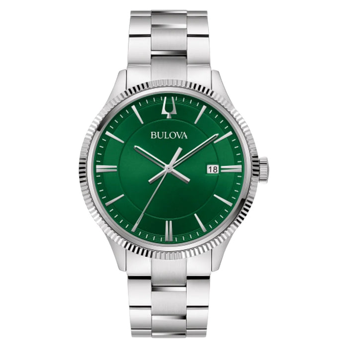 Bulova Men's Classic Green Dial Watch - 96B479
