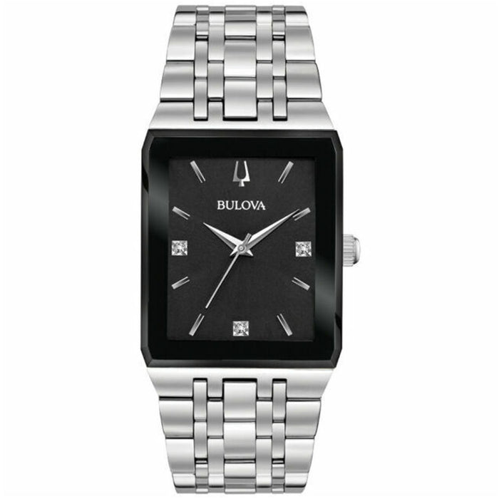 Bulova Men's Classic Black Dial Watch - 96D145