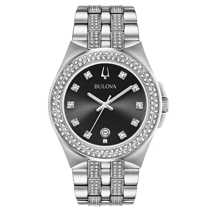 Bulova Men's Classic Black Dial Watch - 96K102