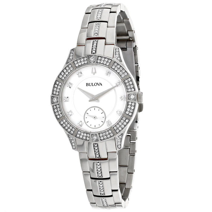 Bulova Women's Classic White Dial Watch - 96L291