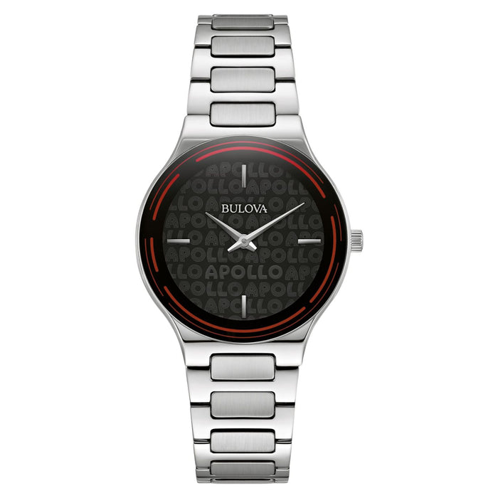 Bulova Women's Apollo Black Dial Watch - 96L309