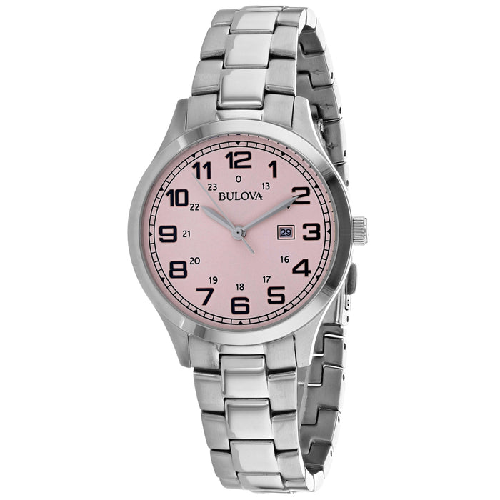 Bulova Women's Pink Dial Watch - 96M143