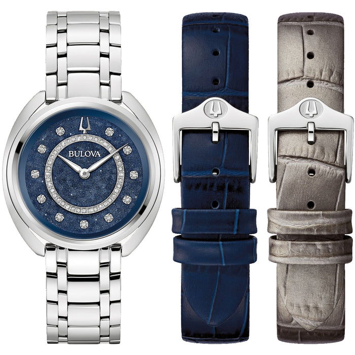 Bulova Women's Classic Duality Blue Dial Watch - 96X160