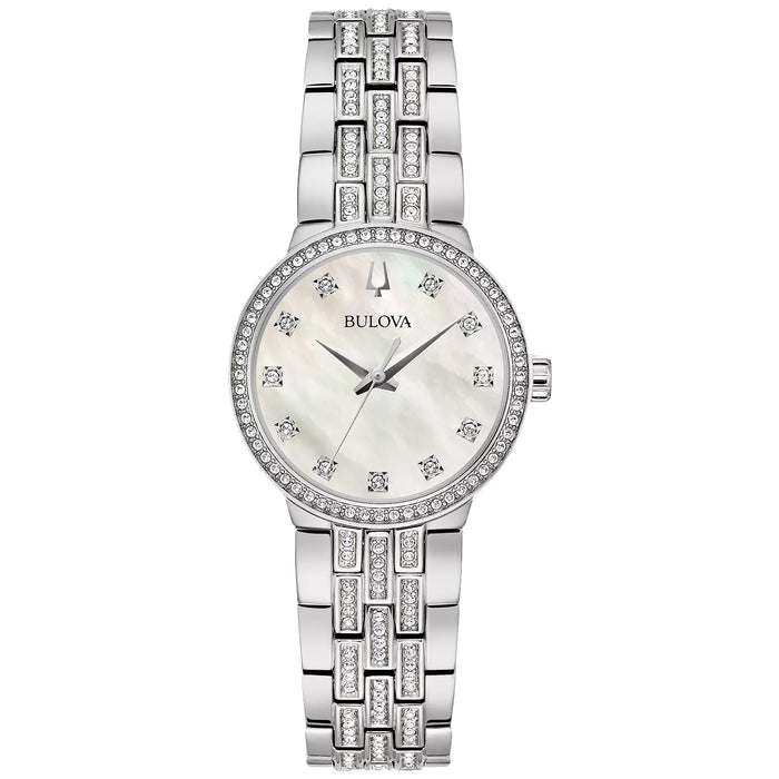 Bulova Women's Classic White Dial Watch - 96X163