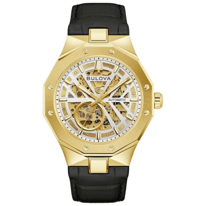 Bulova Men's Prestige Silver and gold Dial Watch - 97A206