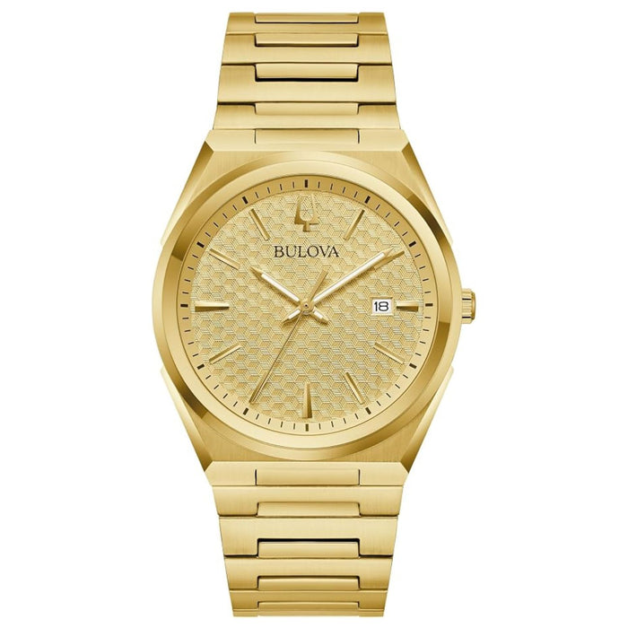 Bulova Men's Classic Gold Dial Watch - 97B226