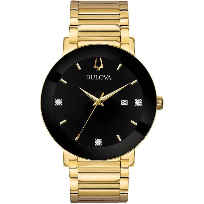 Bulova Men's Modern Gold Dial Watch - 97D116