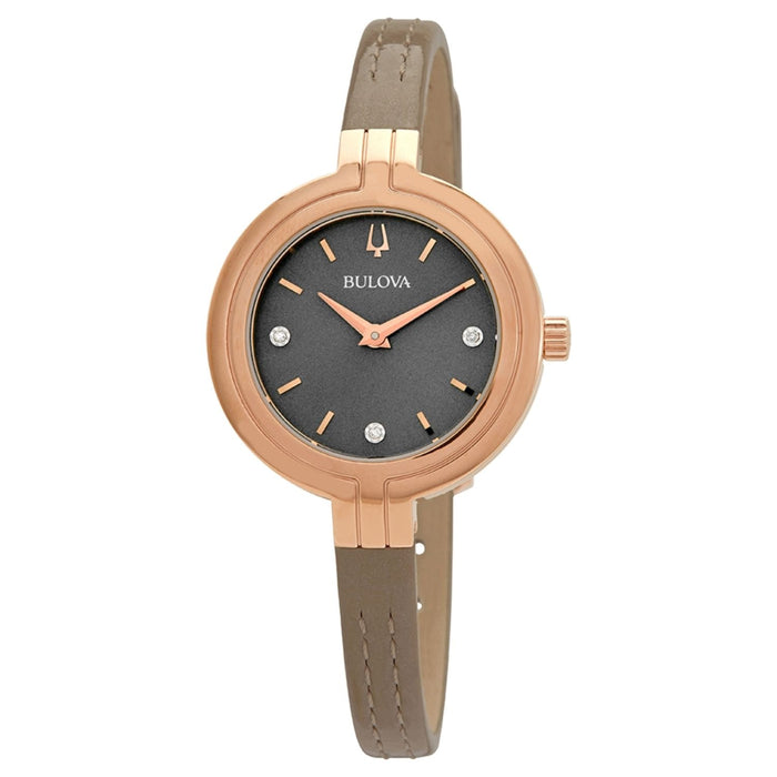 Bulova Women's Rhapsody Grey Dial Watch - 97P143