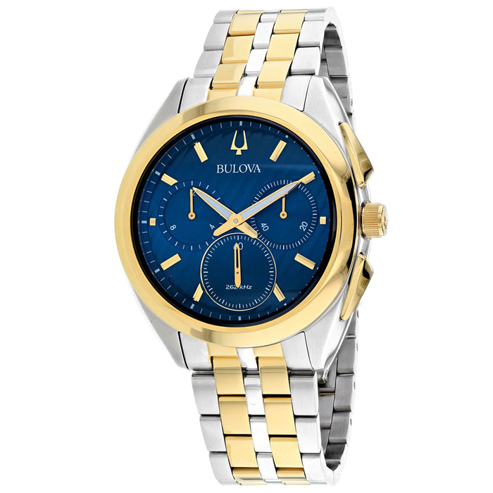 Bulova Men's Curv Blue Dial Watch - 98A159