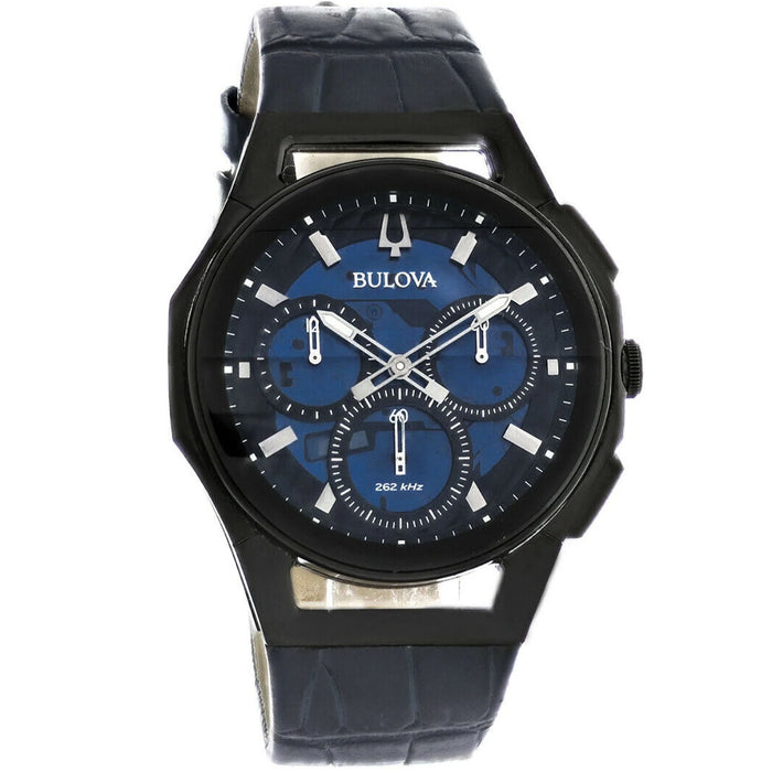 Bulova Men's Curv Blue Dial Watch - 98A232