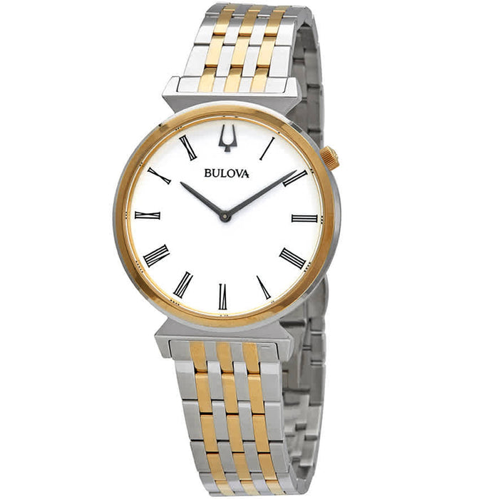 Bulova Men's Regatta White Dial Watch - 98A233