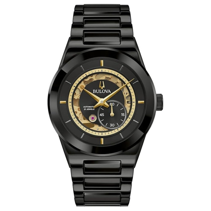 Bulova Men's Millennia Black Dial Watch - 98A291