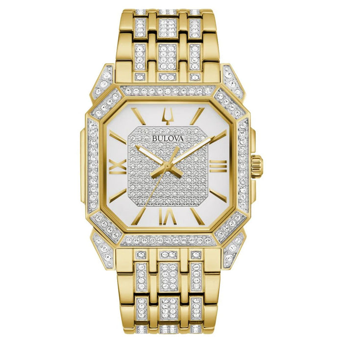 Bulova Men's Octava White Dial Watch - 98A295
