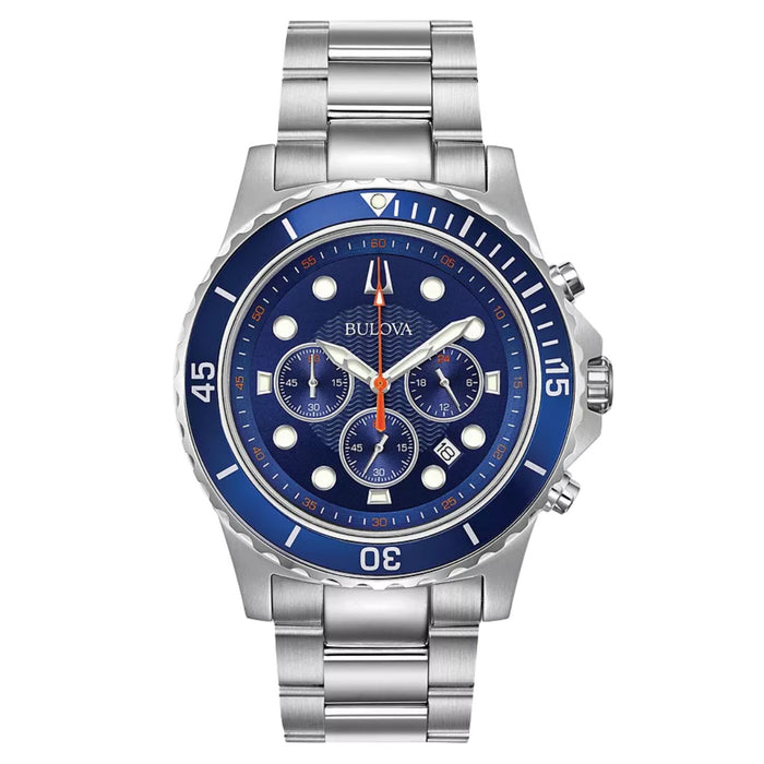 Bulova Men's Classic Blue Dial Watch - 98B325