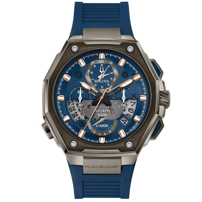 Bulova Men's Precisionist X Blue Dial Watch - 98B357