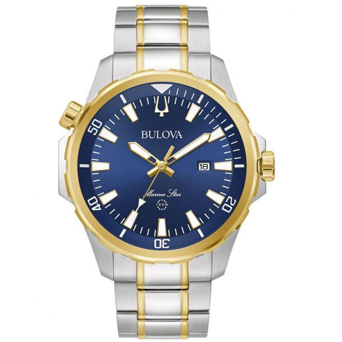 Bulova Men's Marine Star Blue Dial Watch - 98B384