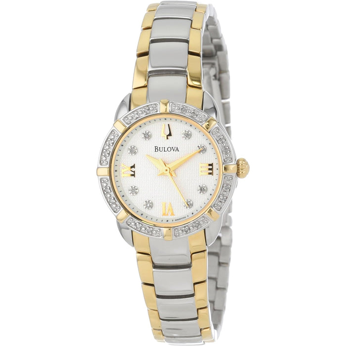 Bulova Women's Accented Silver Dial Watch - 98R170