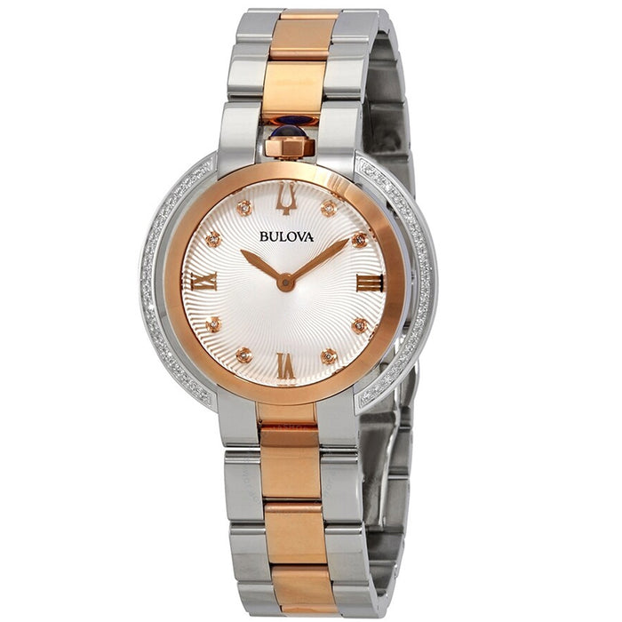 Bulova Women's Rubaiyat White Dial Watch - 98R247