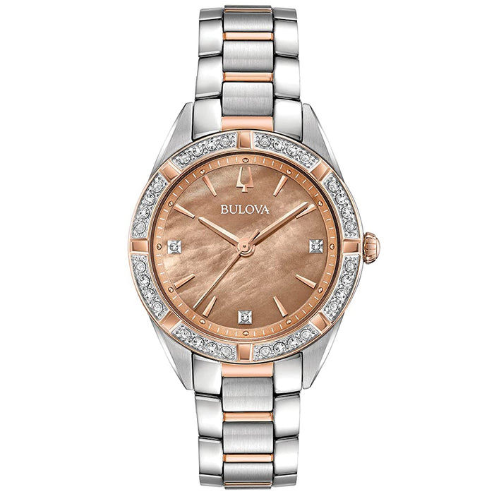 Bulova Women's Classic Brown Dial Watch - 98R264