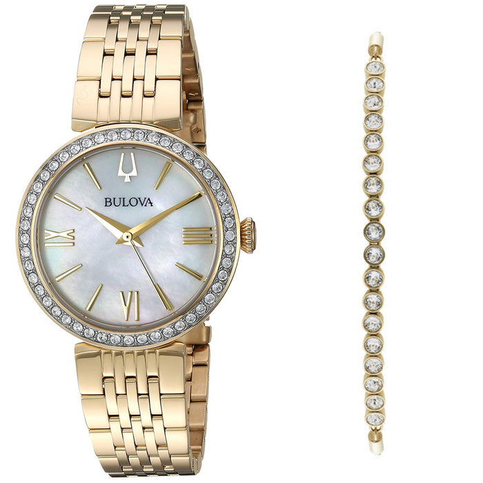 Bulova Women's Classic White Dial Watch - 98X122