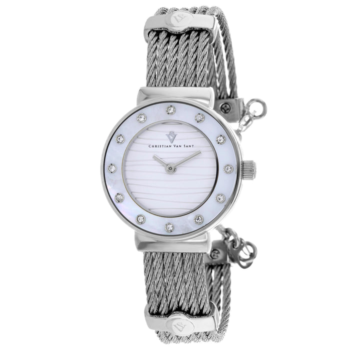 Christian Van Sant Women's Cavo Silver Dial Watch - CV1290