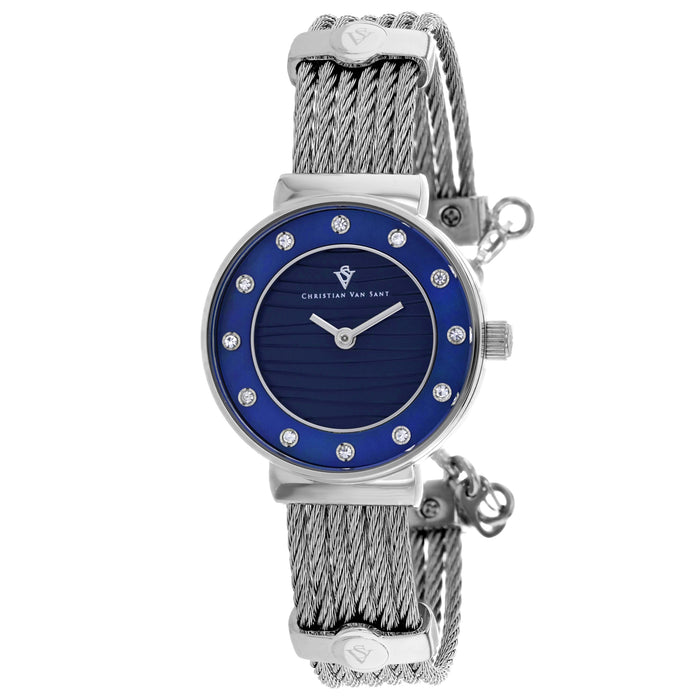 Christian Van Sant Women's Cavo Blue Dial Watch - CV1292
