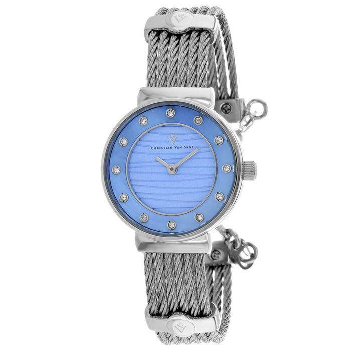 Christian Van Sant Women's Cavo Blue Dial Watch - CV1295