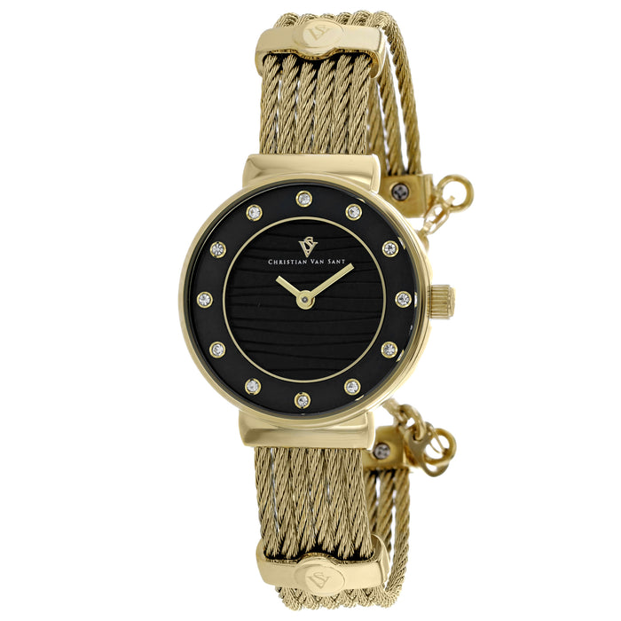 Christian Van Sant Women's Cavo Black Dial Watch - CV1298