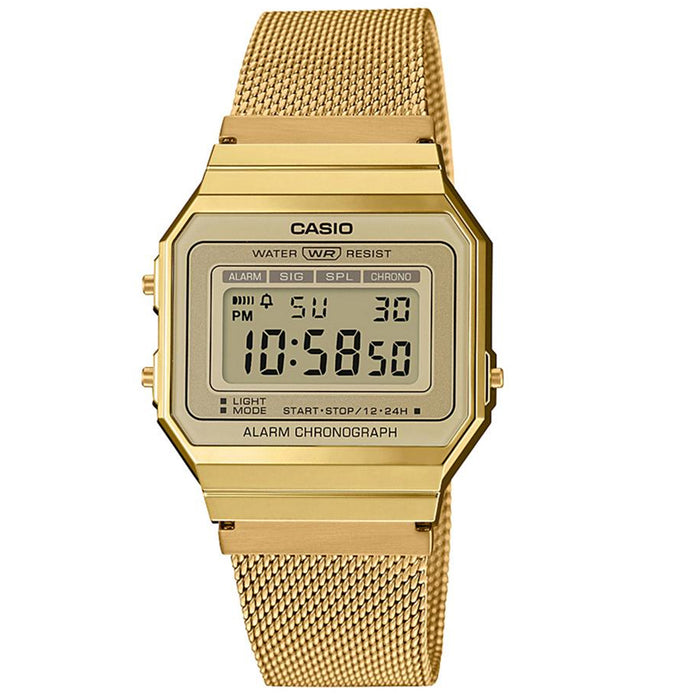 Casio Men's Timepiece Gold Dial Watch - A1000MG-9VT