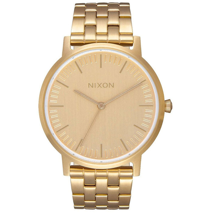 Nixon Men's Porter Gold Dial Watch - A105-7502