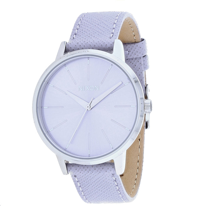 Nixon Women's Kensington Leather Blue Dial Watch - A108-236