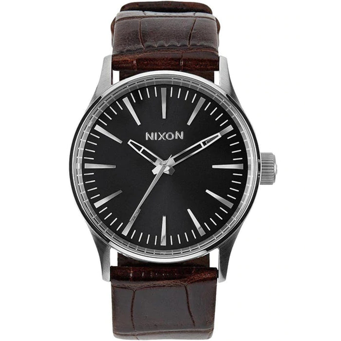 Nixon Men's Sentry 38 Black Dial Watch - A377-1887