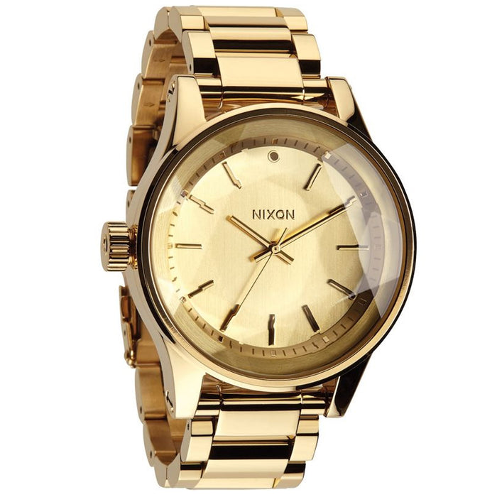 Nixon Women's The Facet Gold Dial Watch - A384-502