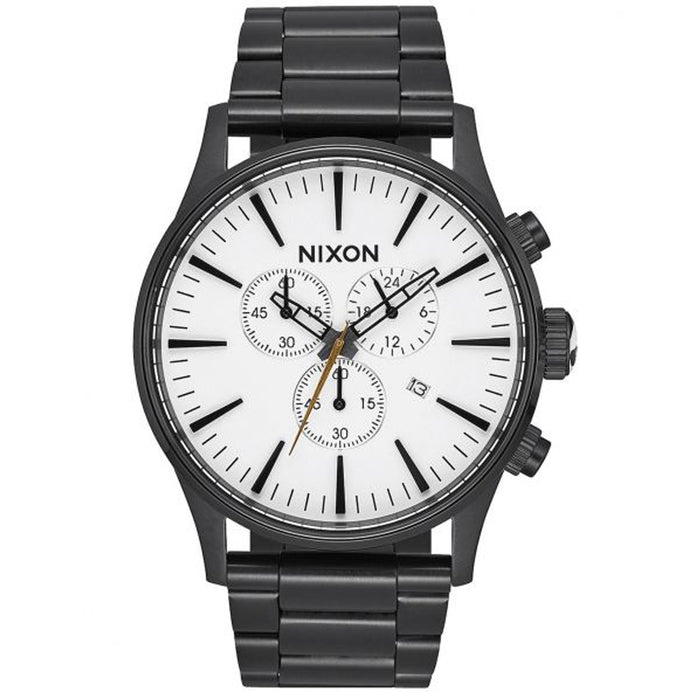 Nixon Men's Sentry White Dial Watch - A386-756